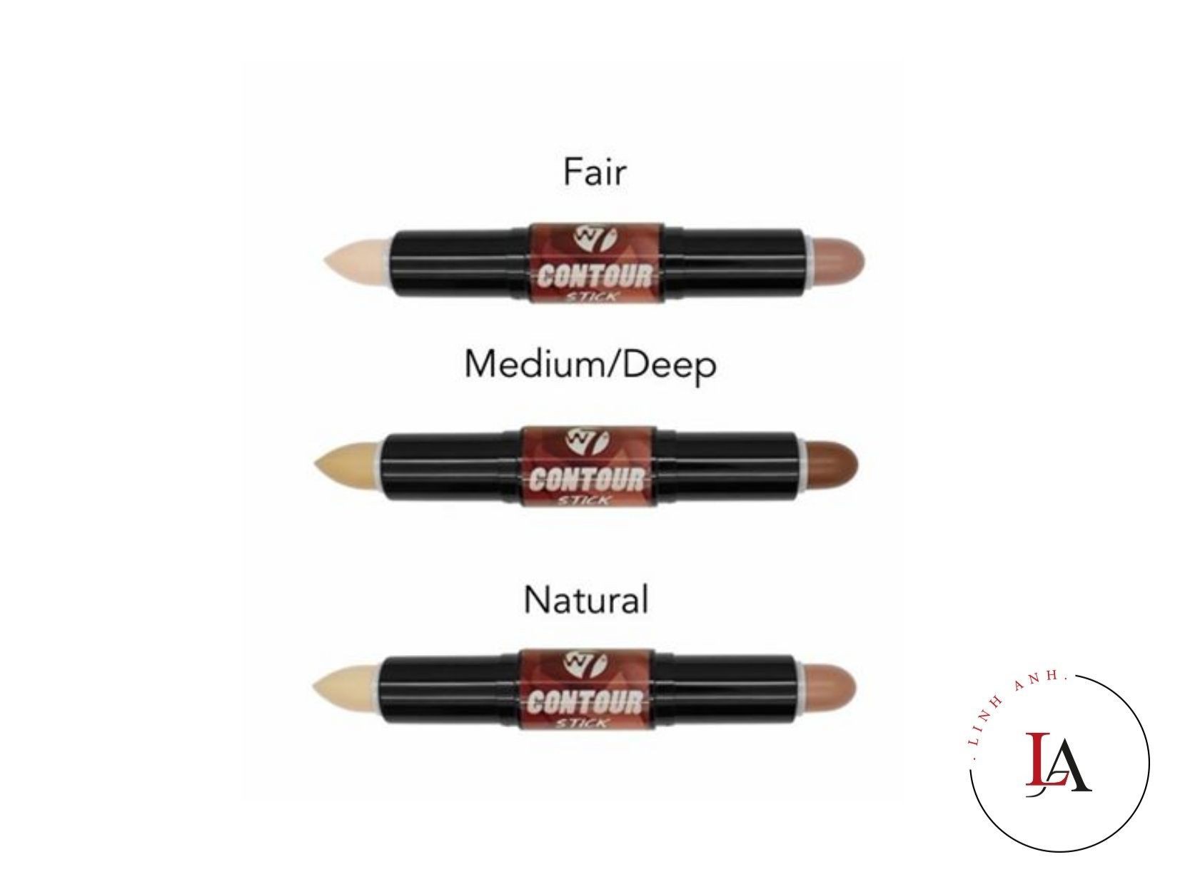 Kem che khuyết điểm thỏi 2 đầu W7 Contour